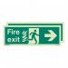 Photoluminescent Sign htmfire Exit Left Right H X W: 150 X 400 387283