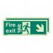 Photoluminescent Sign htmfire Exit Down Left Right H X W: 200 X 450 387286