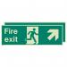Photoluminescent Sign fireexit Up Left Right H X W: 250 X 600 387302