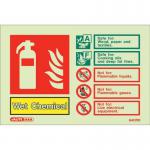 Photoluminescent Sign wetchemical H X W: 100 X 150 387305