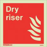 Photoluminescent Sign dryriser H X W: 150 X 150 387316