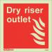Photoluminescent Sign dryriser Outlet H X W: 150 X 150 387318