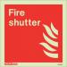 Photoluminescent Sign fireshutter H X W: 200 X 200 387345