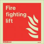 Photoluminescent Sign firefighting Lift H X W: 200 X 200 387347