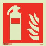 Photoluminescent Sign fireextinguisher H X W: 200 X 200 387349