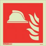 Photoluminescent Sign firepoint H X W: 150 X 150 387356