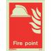 Photoluminescent Sign firepoint H X W: 300 X 200 387362