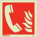 Photoluminescent Sign firetelephone H X W: 150 X 150 387363