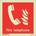 Photoluminescent Sign firetelephone H X W: 150 X 150 387365