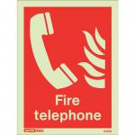 Photoluminescent Sign firetelephone H X W: 300 X 200 387369