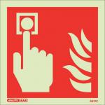 Photoluminescent Sign firealarm H X W: 200 X 200 387371