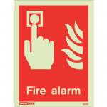 Photoluminescent Sign firealarm H X W: 300 X 200 387376