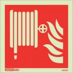 Photoluminescent Sign firehose Reel H X W: 200 X 200 387378