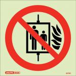 Photoluminescent Sign liftprohibition H X W: 150 X 150 387390