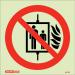 Photoluminescent Sign liftprohibition H X W: 150 X 150 387390