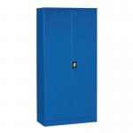 Steel workplace cupboards, blue H x W x D - 2000 x 1000 x 500mm 387600