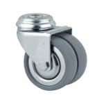 Set of 5 X 75 mm Twin Castors, Twobraked 387645