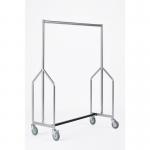 Heavy Duty Garment Rail.silver Epoxy Finish. 1200 W X 1800 H X 500 D 387782