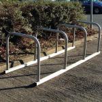 Sheffield cycle toast style racks - Stainless steel, 10 bike capacity 387847