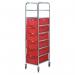 Bin & tray trolleys, with 8 levels 387930