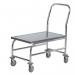 Konga 201 grade stainless steel raised platform truck, capacity 150kg 387949