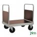 Konga extra heavy duty zinc plated double-ended platform truck, braked 387953