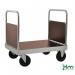 Konga extra heavy duty zinc plated double-ended platform truck, braked 387954