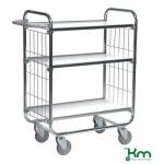 Konga order picking trolleys with adjustable shelves, H x W x L - 1120 x 470 x 815 with 3 shelves 387957