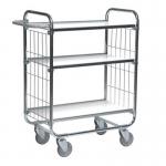 Konga order picking trolleys with adjustable shelves, H x W x L - 1120 x 470 x 945 with 3 shelves 387958