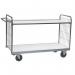 Konga large adjustable trolleys, x 650mm and 2 shelves 387963