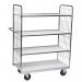 Konga large adjustable trolleys, 1000 x 650mm and 4 shelves 387965