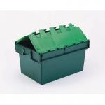 Green attached lid containers - 64L 387986