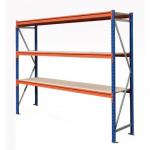 Heavy duty wide span racking with chipboard shelves - 500kg - Starter bays with chipboard shelves 388052