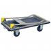 Steel folding platform truck with deadman brake, capacity 370kg 388616