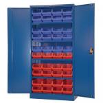 Blue Storage Cupboard With 20 Blue And 2