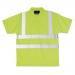Yellow Class 2 Hi-Viz Polo Shirt - Sml