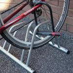 Staggered height cycle racks 389264