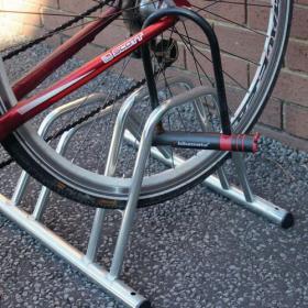 2 Section Dual Height Cycle Rack- Flat T