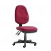 Twin lever operator office chair, without arms, red 389298