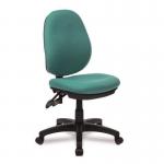 Twin lever operator office chair, without arms, green 389299