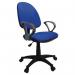 Single lever operator office chair, with fixed arms, blue 389301