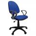 Single Lever Operators Chair In Blue Wit