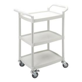 Mini 3 Shelf Service Cart, White