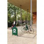 Multi-cycle stand with logo panel - 16 bike capacity 389568