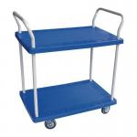 Heavy duty plastic shelf trolleys 389621