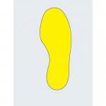 Floor Signal Yellow Markersfeet 300 X 100 mm Pk 10 (5 Left5 Right) 389724