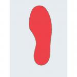 Floor Signal Red Markersfeet 300 X 100 mm Pk 10 (5 Left5 Right) 389727