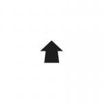 Warehouse Floor Signals Pack of 100 Arrow Shape 90 mm Diblack 389729