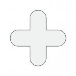 Warehouse Floor Signals Pack of 10 + Shape 300 X 300 Mmwhite 389734