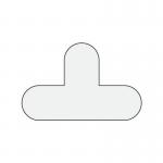 Warehouse Floor Signals Pack of 10 T Shape 200 X 300 Mmwhite 389738